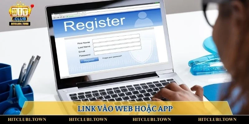 Link vào web hoặc app